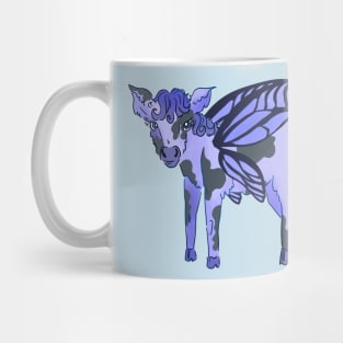 Butterfly blueberry cow Mug